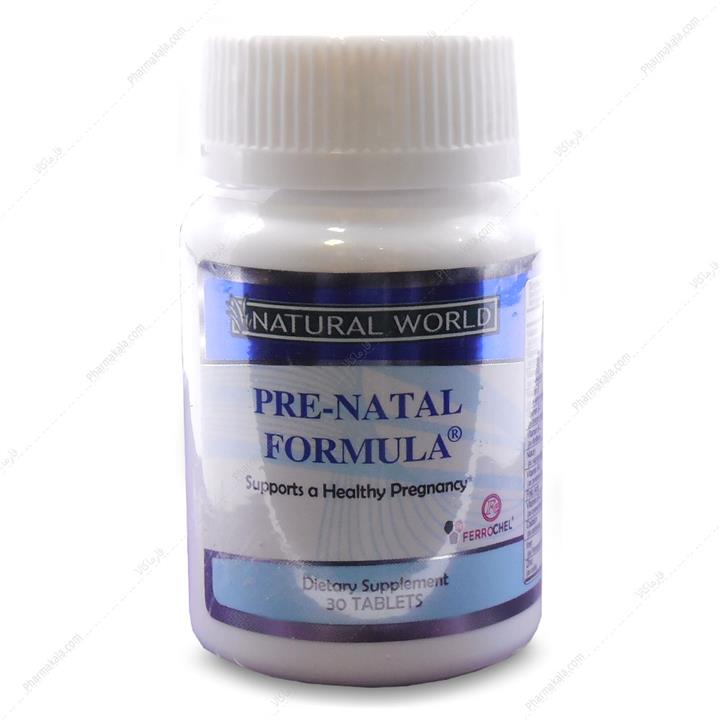 قرص پری ناتال فرمولا Prenatal Formula نچرال وورد 30 عددی